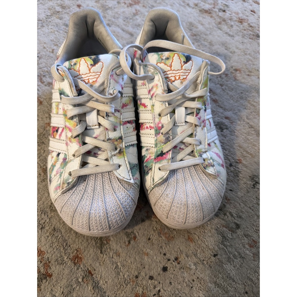 Adidas Superstar Paint Splatter Primegreen Sneakers Sz 1.5 Limited Edition